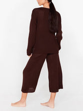 Load image into Gallery viewer, Comfortable Home Loose Solid Color Women&#39;S Knitted Suit
