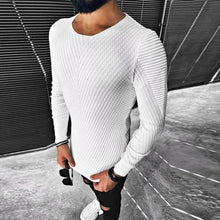 Load image into Gallery viewer, Men&#39;S Fashion Slim Round Neck Long Sleeve Sweater
