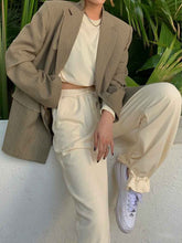 Load image into Gallery viewer, Fashion Loose Drawstring Leg Cuff Casual Two-piece Suit
