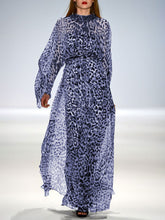 Load image into Gallery viewer, Fashion Leopard Print Long Sleeve Dress
