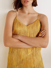Load image into Gallery viewer, Fashion Fringed V-neck Suspender Mini Dress

