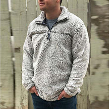 Load image into Gallery viewer, Men&#39;S Casual Warm Solid Color Sweater Jacket
