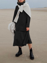 Load image into Gallery viewer, Fashion Turtleneck Sweater Skirt Knit Two Piece Set
