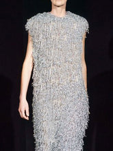 Load image into Gallery viewer, Fashion and Elegant Sleeveless Round Neck Tassel Dress
