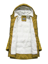 Load image into Gallery viewer, Hooded Plus Cashmere Warm Coat
