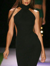 Load image into Gallery viewer, Fashion Sexy Halter Evening Maxi Dress
