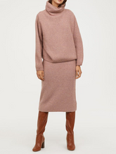 Load image into Gallery viewer, Loose Casual Fashion Women&#39;S Knitted Suit Skirt
