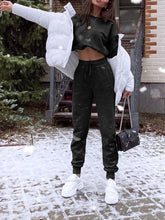 Load image into Gallery viewer, Pure Color Simple Sweatshirt Pants Leisure Suit
