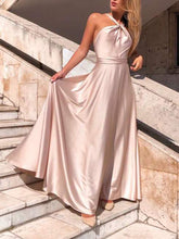 Load image into Gallery viewer, Halter Off Shoulder Party Maxi Dress
