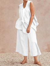 Load image into Gallery viewer, Simple Casual Loose Top Pants Coat Three Piece Suit
