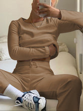 Load image into Gallery viewer, Comfortable And Leisure Pure Color Home Ladies Suit

