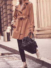 Load image into Gallery viewer, Women&#39;s Double Collar Fake Two Piece Solid Color Casual Jacket

