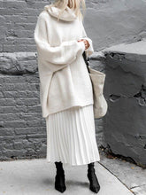 Load image into Gallery viewer, Fashion Casual Solid Color High Neck Long Sleeve Two-piece Suit
