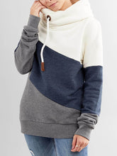 Load image into Gallery viewer, Fashion Casual Hooded Color Block Sweatshirt
