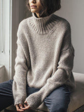 Load image into Gallery viewer, Solid Color Turtleneck Warm Sweater
