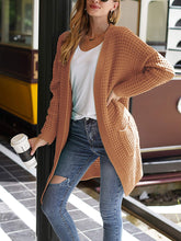 Load image into Gallery viewer, Solid Color Casual Knit Sweater Coat Open Front Cardigan
