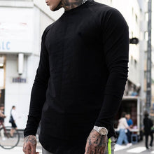 Load image into Gallery viewer, Men&#39;S Fashion Round Neck Solid Color Long Sleeve T-Shirt
