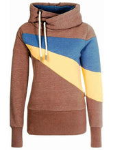 Load image into Gallery viewer, Casual Long Sleeve Colorblock Hooded Sweatshirt
