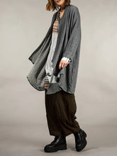 Load image into Gallery viewer, Casual Wool Cardigan Jacket with Irregular Hem
