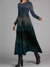 Load image into Gallery viewer, Long Sleeve Printed Casual Dress

