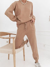 Load image into Gallery viewer, Autumn Winter Casual Solid Color Knitted Women&#39;s Suit
