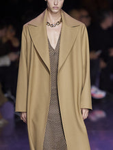 Load image into Gallery viewer, Casual Fashion Lapel Solid Color Polyester Long Ladies Jacket
