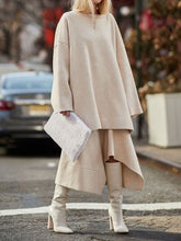 Load image into Gallery viewer, Casual Round Neck Knitted Women&#39;s Two-piece Suit
