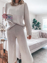 Load image into Gallery viewer, Long Sleeve Round Neck Casual Women&#39;s Suit
