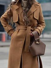 Load image into Gallery viewer, Pure Color Woolen Fashion Casual Thick Coat
