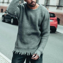 Load image into Gallery viewer, Fashion Solid Color Round Neck Men&#39;S Sweater
