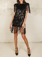 Load image into Gallery viewer, Fashion Casual Tassel Mini Elegant Dress
