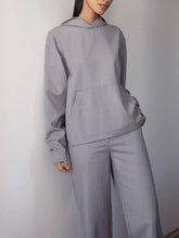 Load image into Gallery viewer, Fashion Casual Long-sleeved Hooded Loose Two-piece Suit

