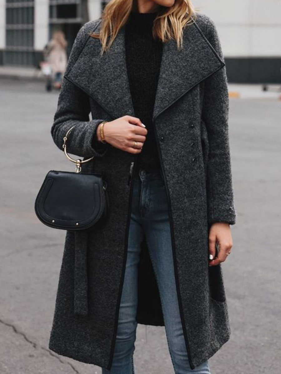 Women's Fashion Lapel Casual Coat