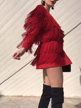 Load image into Gallery viewer, Fashion Sexy Fringed Mini Dress
