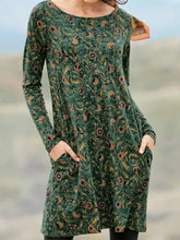 Load image into Gallery viewer, Vintage Printed Casual Women&#39;S Dress
