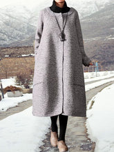 Load image into Gallery viewer, Loose Long-sleeved Solid Color Casual Dress
