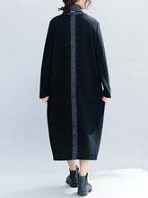 Load image into Gallery viewer, Autumn And Winter Ladies Casual Color Matching Sweater Dress
