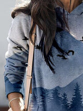 Load image into Gallery viewer, Ink and Wash Print Long-sleeved Hoodies
