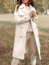 Load image into Gallery viewer, Ladies Suit Collar Double-breasted Casual Solid Color Coat
