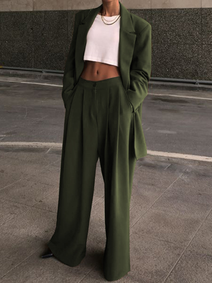 Two-piece Loose Casual Lady Suit
