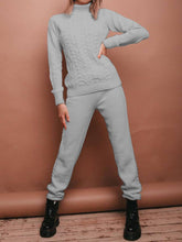 Load image into Gallery viewer, Autumn And Winter Leisure High-Neck Women&#39;S Knitted Suit
