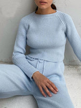 Load image into Gallery viewer, Women&#39;S Round Neck Knit Suit
