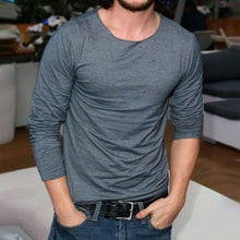 Load image into Gallery viewer, Men&#39;S Casual Solid Color Loose Long-Sleeved T-Shirt
