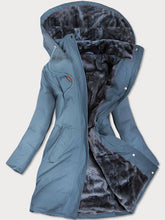 Load image into Gallery viewer, Casual Loose Long Sleeve Warm Hooded Jacket
