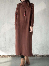 Load image into Gallery viewer, Casual Women&#39;S Turtleneck Sweater Dress
