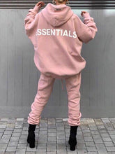 Load image into Gallery viewer, Fashionable Hooded Casual Letter Printing Women&#39;S Suit
