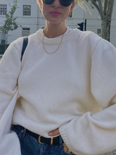 Load image into Gallery viewer, Simple Casual Loose Fashion Long-sleeved Knitted Sweater
