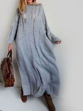 Load image into Gallery viewer, Boho Style Knitted Sweater Casual Dress
