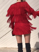 Load image into Gallery viewer, Fashion Sexy Fringed Mini Dress
