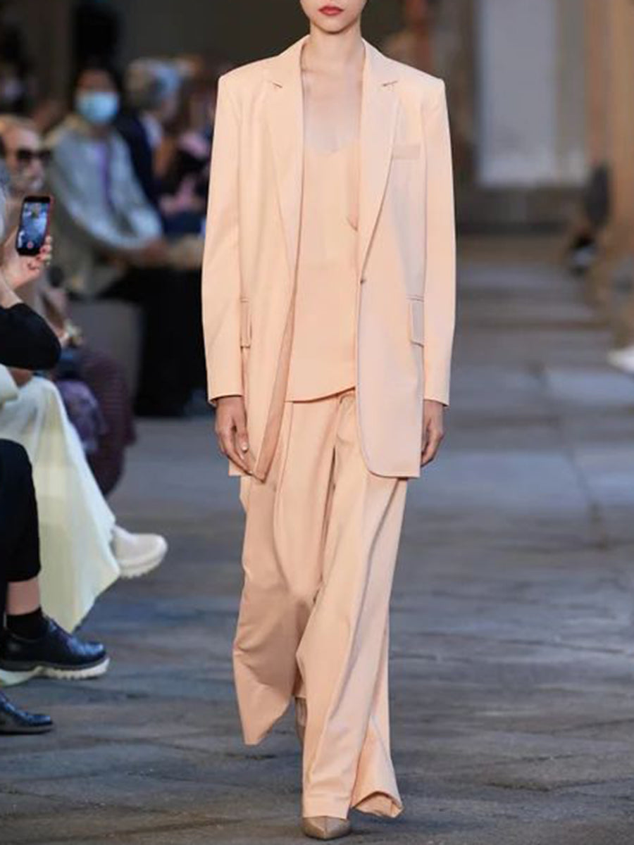 Loose Two-piece Casual Women's Solid Color Suit